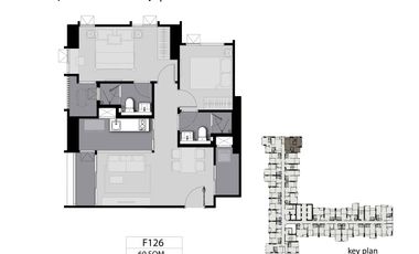 Condo en venta de 2 habitaciones en Chatuchak, Bangkok