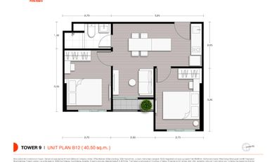 For sale 2 ベッドルーム condo in Huai Khwang, Bangkok