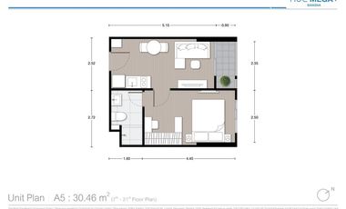 À vendre 1 chambre condo à Bang Phli, Samut Prakan