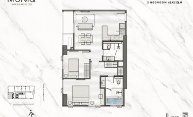 For sale 2 bedrooms condo in Khlong Toei, Bangkok