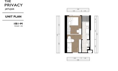 Condo en venta de 1 habitaciones en Chatuchak, Bangkok