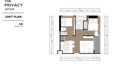 Wohnung zum Kauf mit 2 Zimmer in Chatuchak, Bangkok