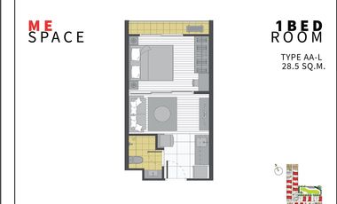 À vendre 1 chambre condo à Bang Phli, Samut Prakan