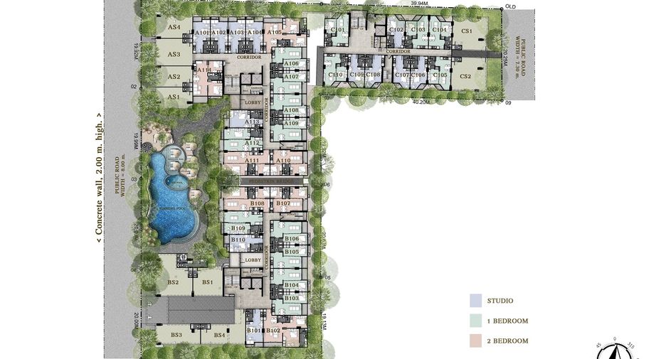 For sale 1 bed condo in Pratumnak, Pattaya