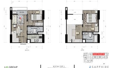 For sale 2 bedrooms condo in Yan Nawa, Bangkok