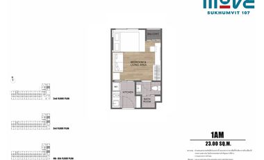 For sale 1 bed condo in Mueang Samut Prakan, Samut Prakan
