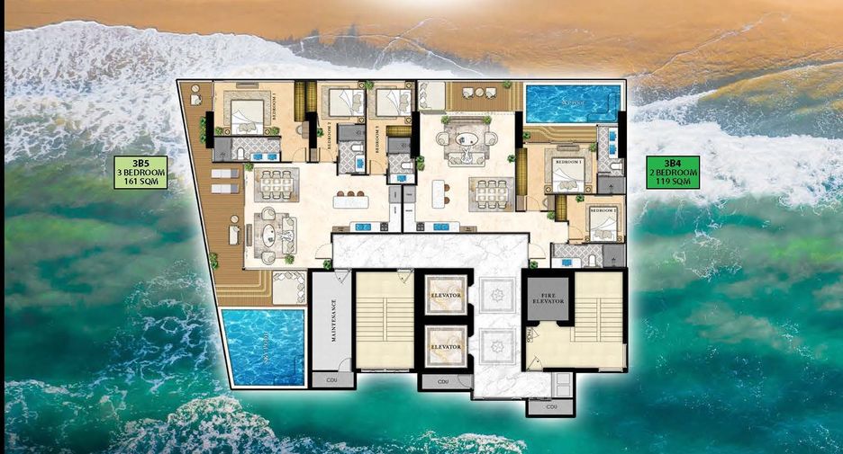 Wohnung zum Kauf mit 2 Zimmer in South Pattaya, Pattaya