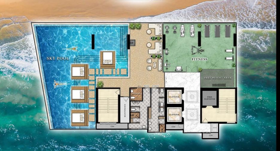 Wohnung zum Kauf mit 2 Zimmer in South Pattaya, Pattaya
