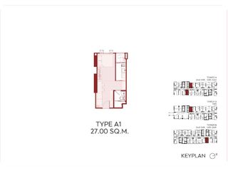 À vendre 1 chambre condo à Din Daeng, Bangkok