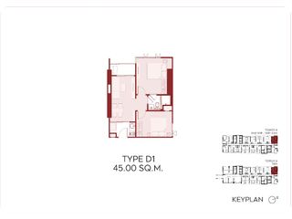 For sale 2 ベッドルーム condo in Din Daeng, Bangkok