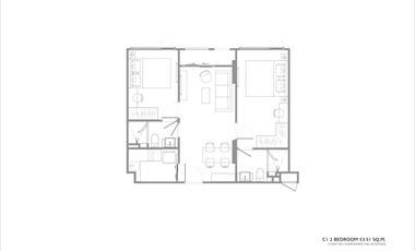Condo en venta de 2 habitaciones en Bang Kho Laem, Bangkok
