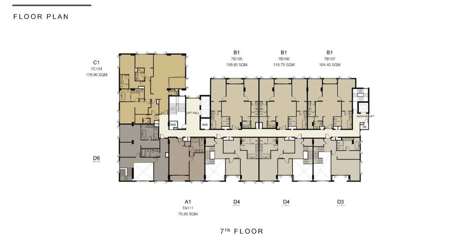 À vendre 2 chambres condo à Watthana, Bangkok