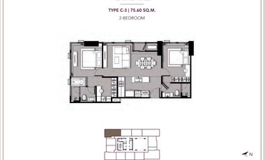 À vendre 2 chambres condo à Khlong Toei, Bangkok