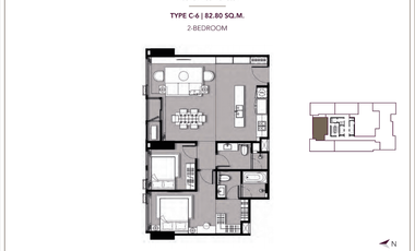 Condo en venta de 2 habitaciones en Khlong Toei, Bangkok