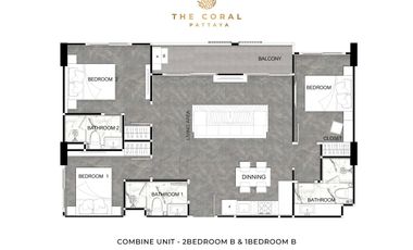Condo en venta de 3 habitaciones en East Pattaya, Pattaya