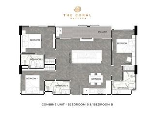 For sale 3 bedrooms condo in Bang Lamung, Chonburi
