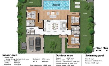 For sale 3 bedrooms house in Hua Hin, Prachuap Khiri Khan