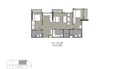 Condo en venta de 2 habitaciones en Thon Buri, Bangkok