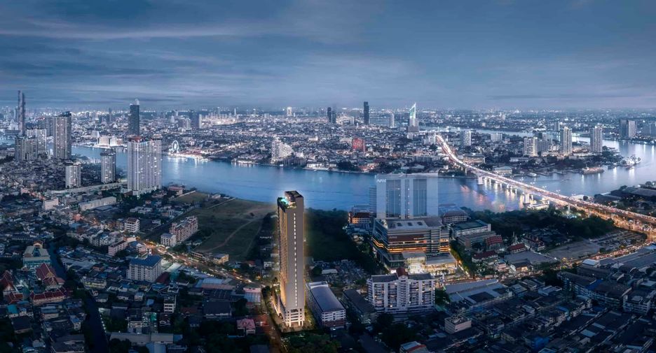 Condo en venta de 3 habitaciones en Thon Buri, Bangkok
