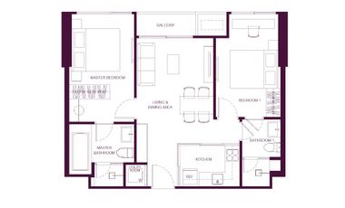 Wohnung zum Kauf mit 2 Zimmer in Sathon, Bangkok