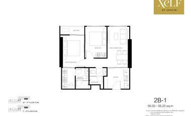 Wohnung zum Kauf mit 2 Zimmer in Khlong Toei, Bangkok