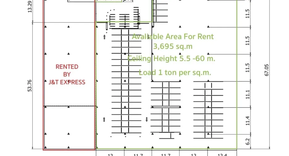 For rent and for sale warehouse in Bang Sao Thong, Samut Prakan