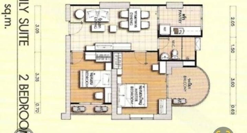 For sale 2 bedrooms condo in Phasi Charoen, Bangkok
