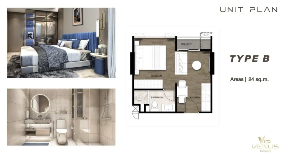 Condo en venta de estudio en Mueang Phuket, Phuket