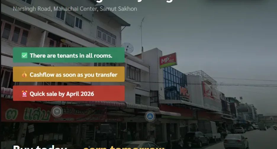 For sale retail Space in Mueang Samut Sakhon, Samut Sakhon