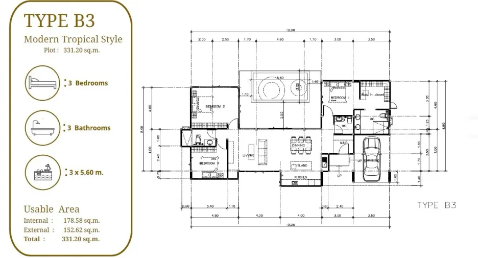 For sale 3 ベッドルーム villa in Ko Lanta, Krabi