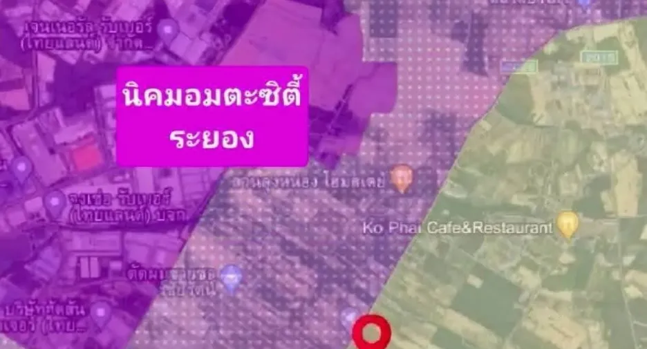For sale land in Nikhom Phatthana, Rayong