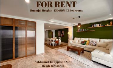 For rent 3 bedrooms condo in Watthana, Bangkok