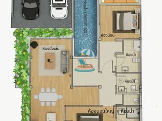 For sale 2 ベッドルーム house in Cha Am, Phetchaburi