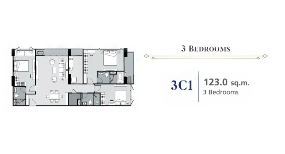 For sale 3 bedrooms condo in Phaya Thai, Bangkok