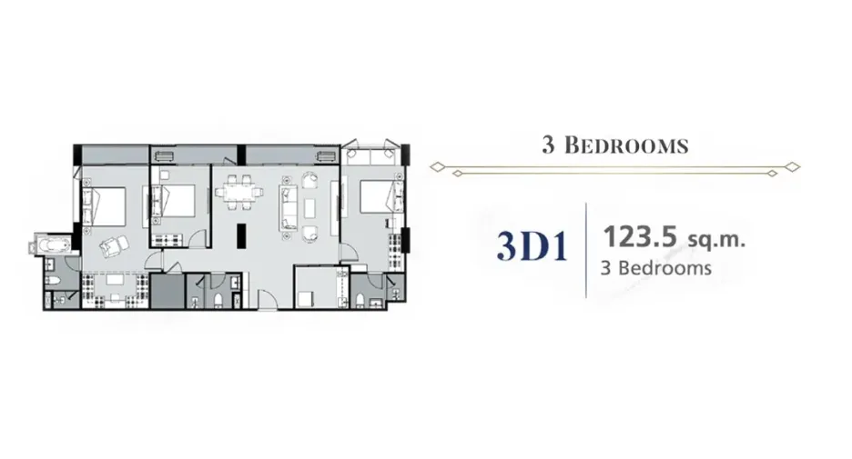 For sale 3 bedrooms condo in Phaya Thai, Bangkok