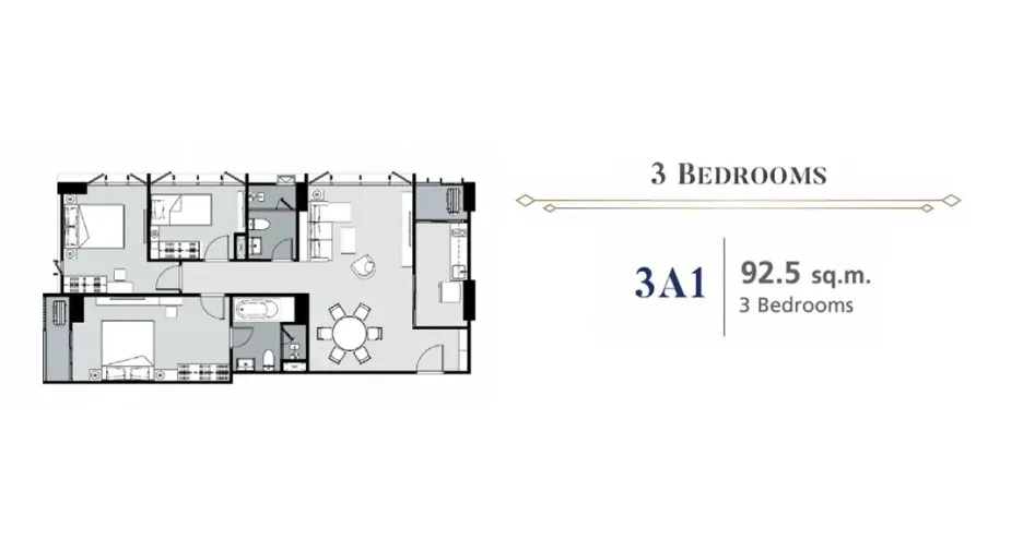 For sale 3 bedrooms condo in Phaya Thai, Bangkok