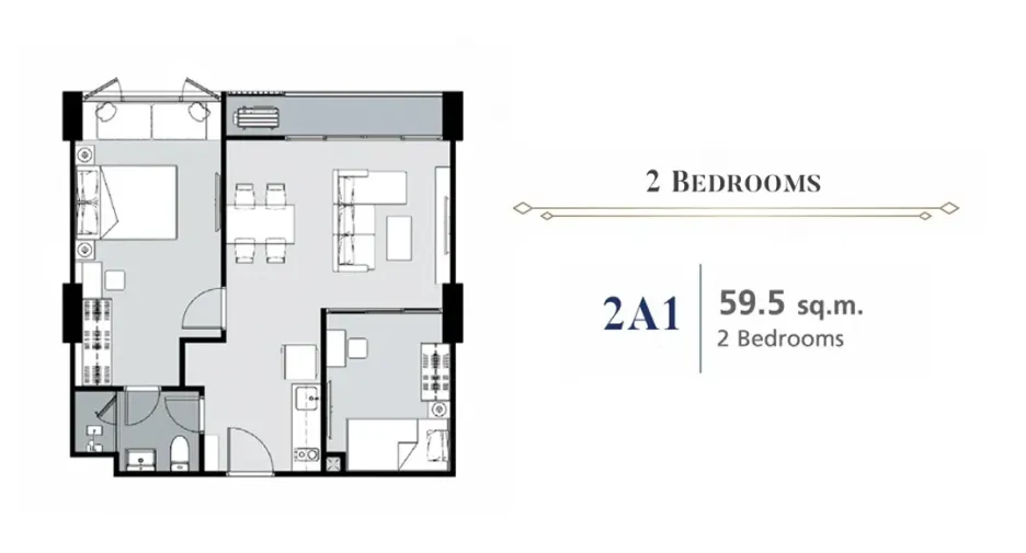 For sale 2 bedrooms condo in Phaya Thai, Bangkok