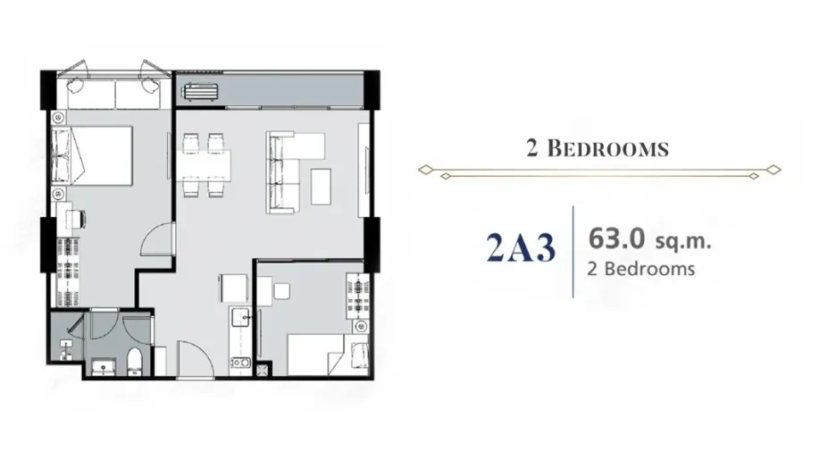 For sale 2 bedrooms condo in Phaya Thai, Bangkok