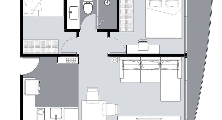 Condo en alquiler de 2 habitaciones en Watthana, Bangkok