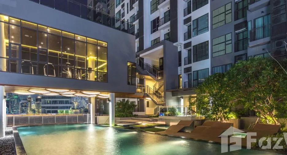 For rent studio condo in Huai Khwang, Bangkok