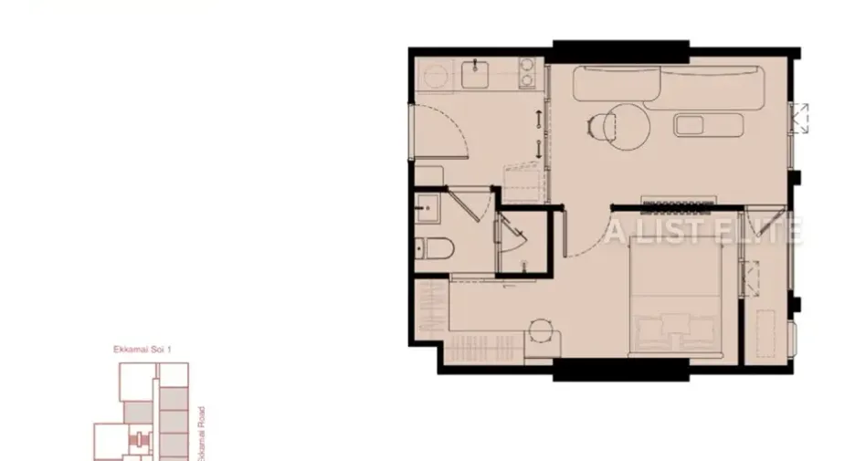 For sale 1 bed condo in Watthana, Bangkok