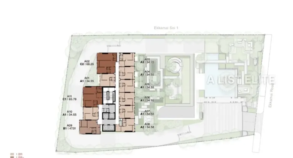 For sale 1 bed condo in Watthana, Bangkok