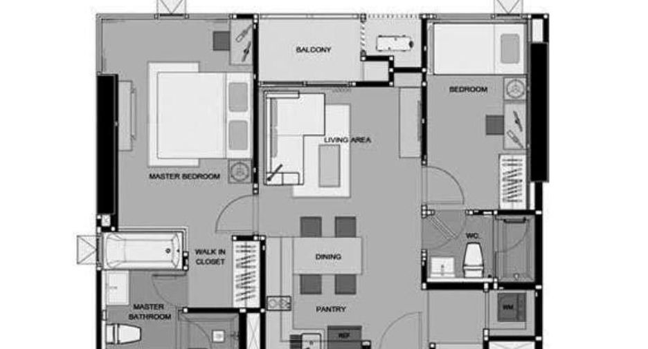 Condo en venta de 2 habitaciones en Phra Khanong, Bangkok