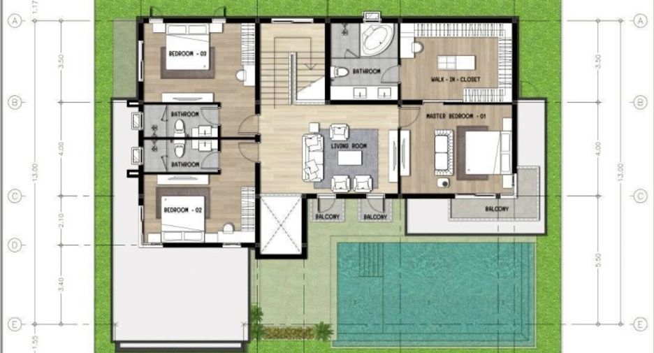 À vendre 5 chambres maison à Bang Lamung, Chonburi