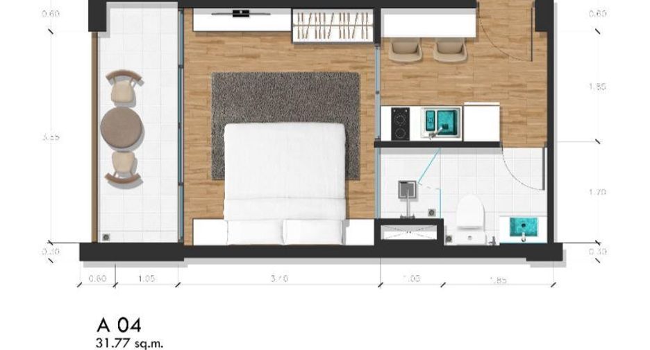 For sale studio apartment in Mueang Phuket, Phuket