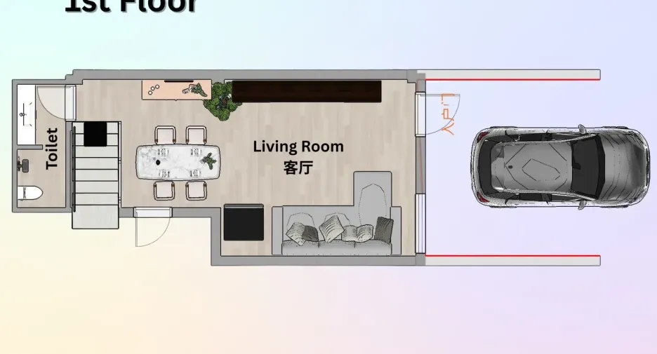 For rent 4 bedrooms retail Space in Ratchathewi, Bangkok