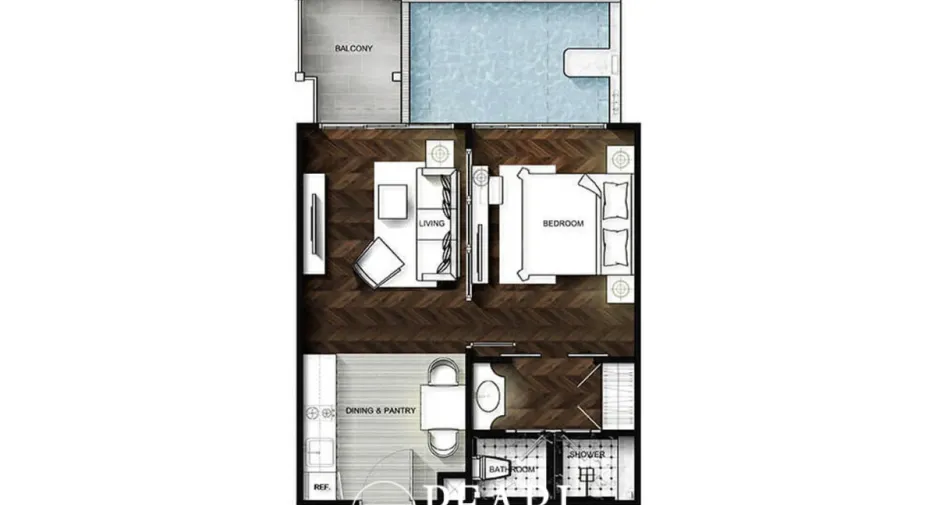 Condo en venta de 1 habitaciones en Sattahip, Chonburi