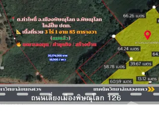 For sale land in Mueang Phitsanulok, Phitsanulok