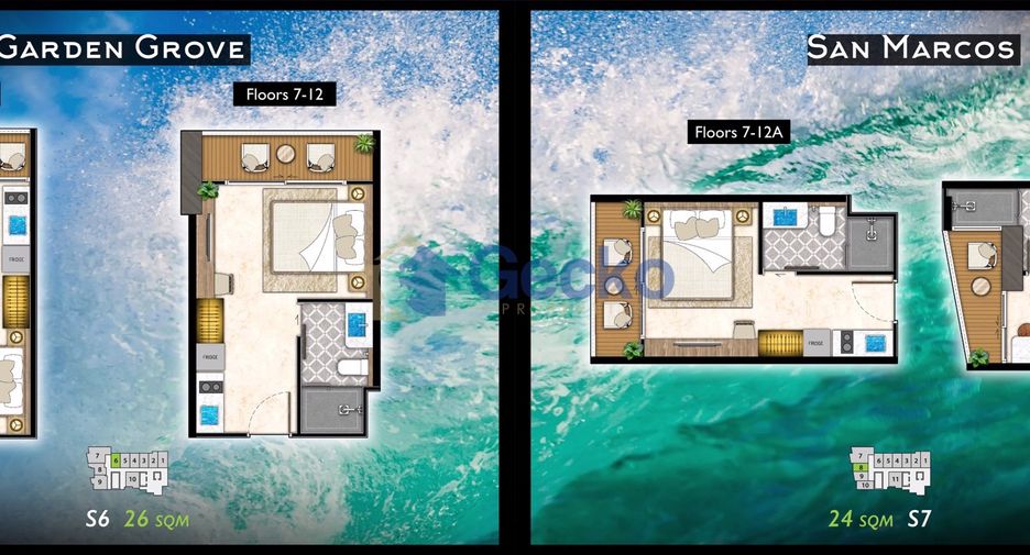 For sale 1 bed condo in Bang Lamung, Chonburi