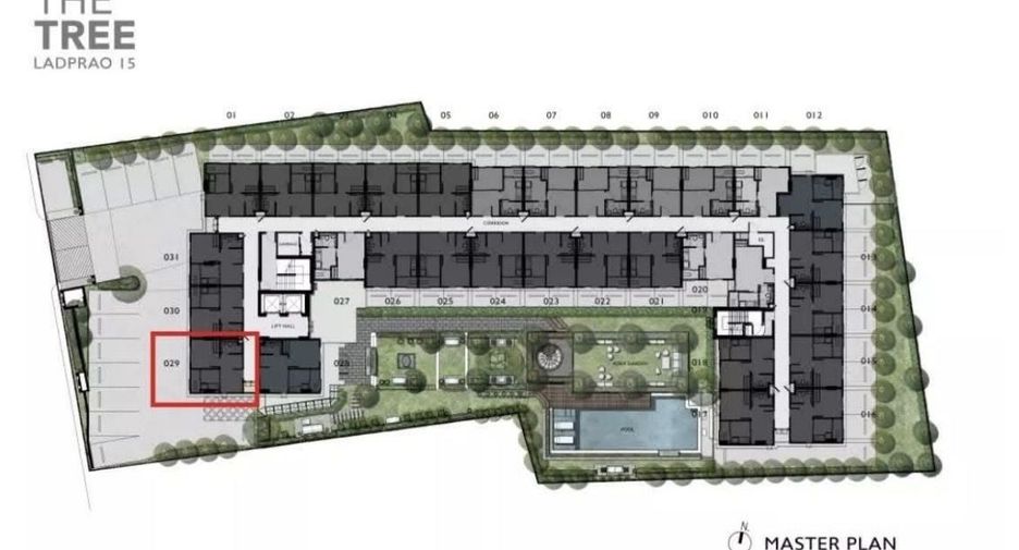 Wohnung zum Kauf mit 1 Zimmer in Wang Thonglang, Bangkok
